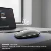 INCA Wireless pele Iwm-531ra - Bluetooth & Rf Wireless 2.4GHz - 1600dpi - Melns/ Sudrabots