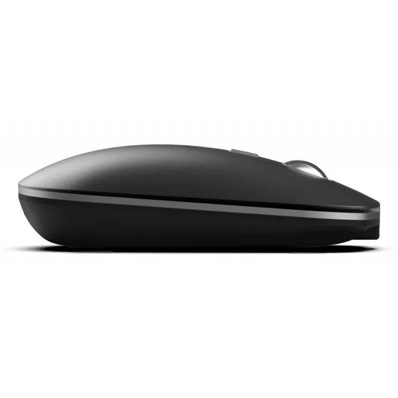INCA Wireless pele Iwm-531ra - Bluetooth & Rf Wireless 2.4GHz - 1600dpi - Melns/ Sudrabots