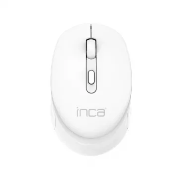 INCA bezvadu pele Iwm-243rb Candy Design - Rf Wireless 2.4GHz - 1600dpi - balta