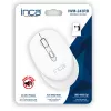 INCA bezvadu pele Iwm-243rb Candy Design - Rf Wireless 2.4GHz - 1600dpi - balta