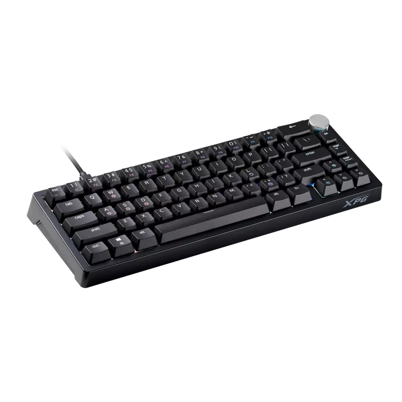 XPG SORCERER MINI SPĒĻU KLAVIATŪRA, vada, USB, mehāniska, QWERTY, RGB LED, melna