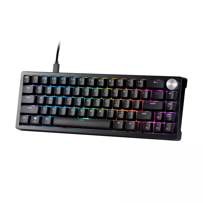 XPG SORCERER MINI SPĒĻU KLAVIATŪRA, vada, USB, mehāniska, QWERTY, RGB LED, melna