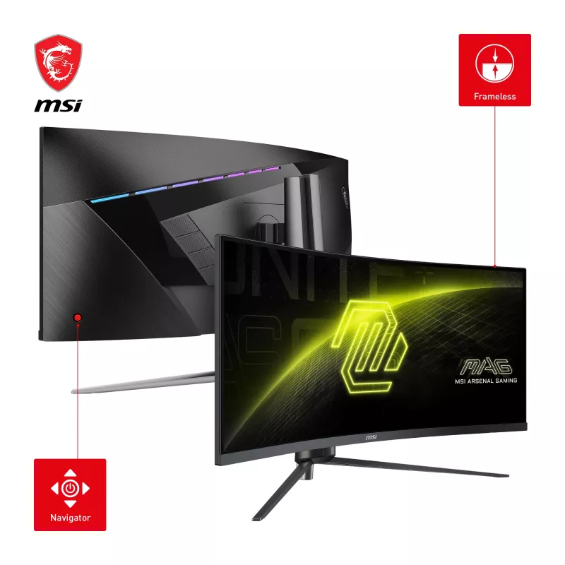 MSI MAG 345CQRDE datora monitors 86,4 cm (34 colli) 3440 x 1440 pikseļi UltraWide Dual Quad HD Melns