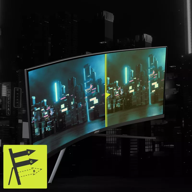 MSI MAG 345CQRDE datora monitors 86,4 cm (34 colli) 3440 x 1440 pikseļi UltraWide Dual Quad HD Melns
