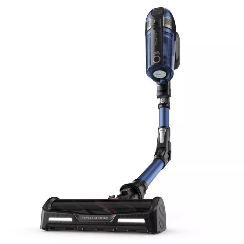 Rowenta RH98C0 2-in-1 stick putekļsūcējs ar akumulatoru, sausā un mitrā tīrīšana, bez maisa, 0.9 L, 320 W, zils, pelēks