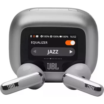 JBL Live Flex 3 Bezvadu austiņas Iekšauss Zvanīšanai/Mūzikai/Sportam/Ikdienai Sudraba