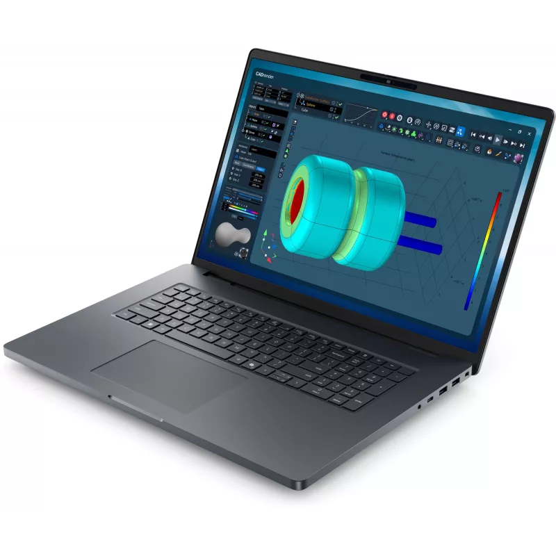 DELL Pro Max 18 Plus MB18250 Intel Core Ultra 7 265HX Mobilā darbstacija 45,7 cm (18 collas) Quad HD+ 32 GB DDR5-SDRAM 1 TB SSD NVIDIA RTX PRO 3000 Blackwell Wi-Fi 7 (802.11be) Windows 11 Pro Vācu Melna