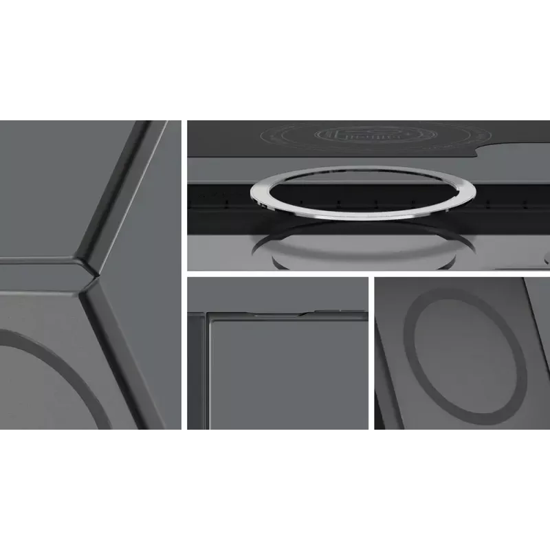Flip vāciņš Samsung Galaxy Z Flip7 — Samsung Spigen Capella Pro, Transparent, PC+TPU, 6.9 collu ekrānam