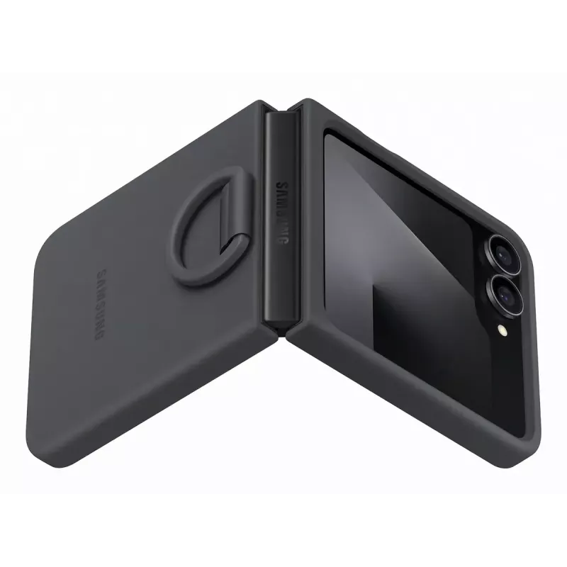 Mobilā tālruņa vāciņš Samsung EF-PF741TBEGWW, paredzēts tālruņiem līdz 17,4 cm (6,85 collām) — melns