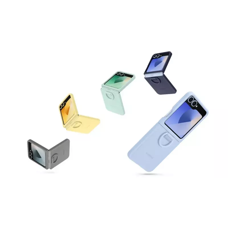 Mobilā tālruņa vāciņš Samsung EF-PF741TBEGWW, paredzēts tālruņiem līdz 17,4 cm (6,85 collām) — melns