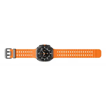 Samsung Galaxy Watch Ultra (2025) SM-L705 LTE viedpulkstenis, 47 mm, 3,81 cm (1,5 collas) AMOLED skārienekrāns 480 x 480, 64 GB, Wi-Fi, GPS, titāna pelēks