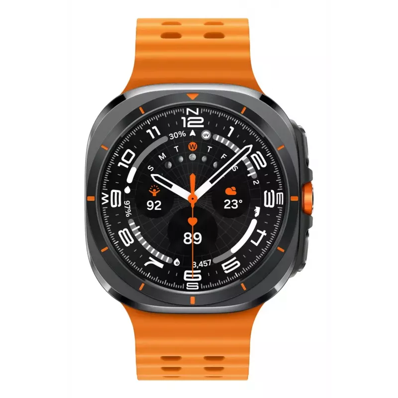 Samsung Galaxy Watch Ultra 3,81 cm (1,5 collu) AMOLED 47 mm Digitāls 480 x 480 pikseļi Skārienekrāns 4G Pelēks Wi-Fi GPS (satelīts)