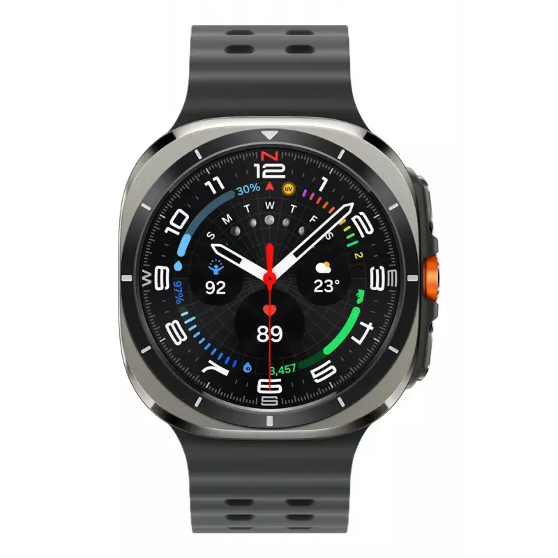 Samsung Galaxy Watch Ultra 3.81 cm (1,5 collu) AMOLED 47 mm Digitāls 480 x 480 pikseļi Skārienekrāns 4G Sudrabs Wi-Fi GPS (satelīts)