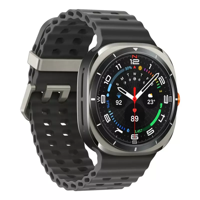 Samsung Galaxy Watch Ultra 3.81 cm (1,5 collu) AMOLED 47 mm Digitāls 480 x 480 pikseļi Skārienekrāns 4G Sudrabs Wi-Fi GPS (satelīts)