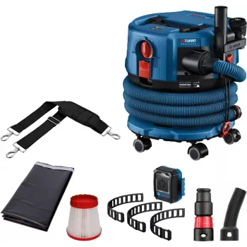 Bosch GAS 18V-12 MC Professional 12 l cilindra putekļsūcējs sausai un mitrai tīrīšanai, komplekts