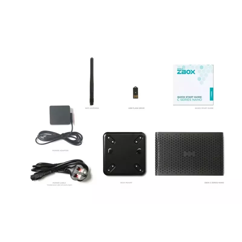 Darbstacijas komplekts Zotac ZBOX CI669 NANO i7-1355U 64GB SSD HDD