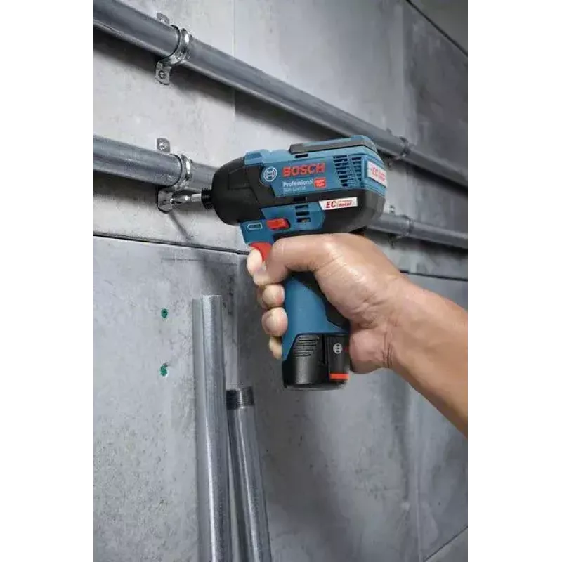 Bosch 0 601 9E0 005 triecienuzgriežņatslēga 1/4 collas 3100 apgr./min 110 N⋅m Melns, zils 12 V