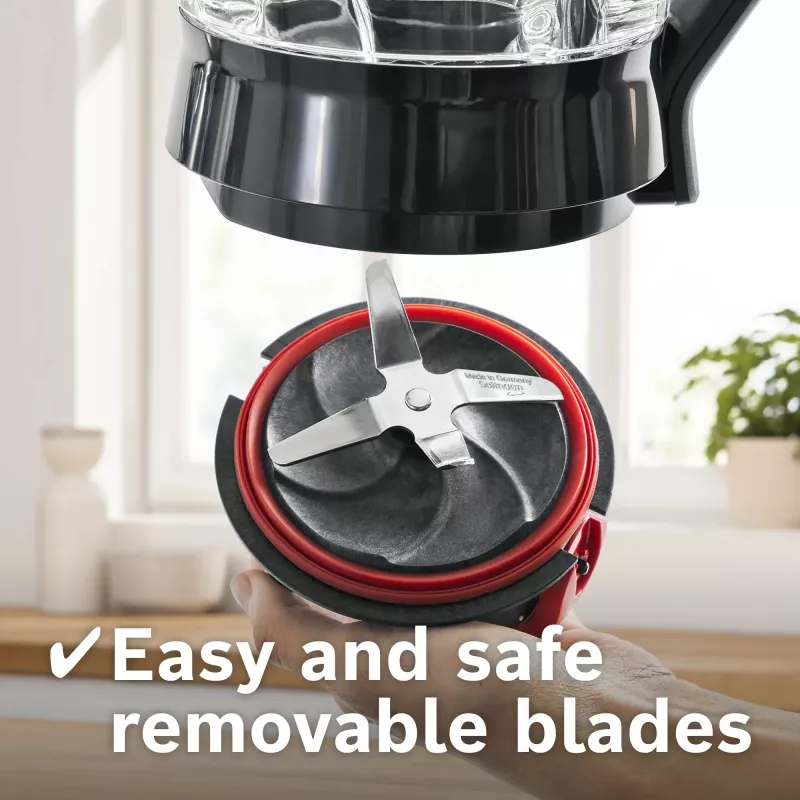 Bosch Serie 4 MMB6177S blenderis 1,5 L Galda blenderis 1200 W Melns, Sudrabs