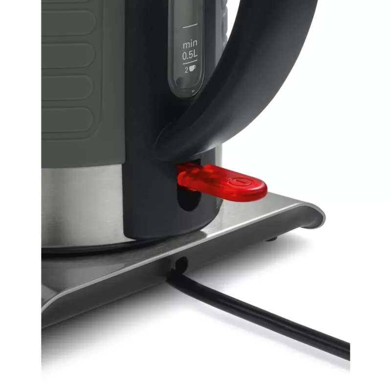 Bosch TWK7S05 elektriskā tējkanna 1.7 L 2200 W Melna, Pelēka