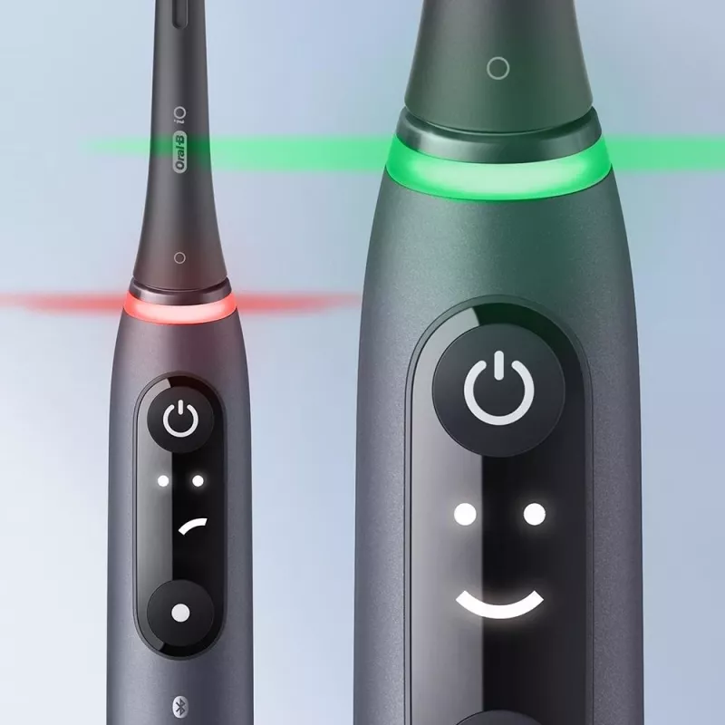 Oral-B iO elektriskā zobu birste pieaugušajiem Rotējoša zobu birste Melna