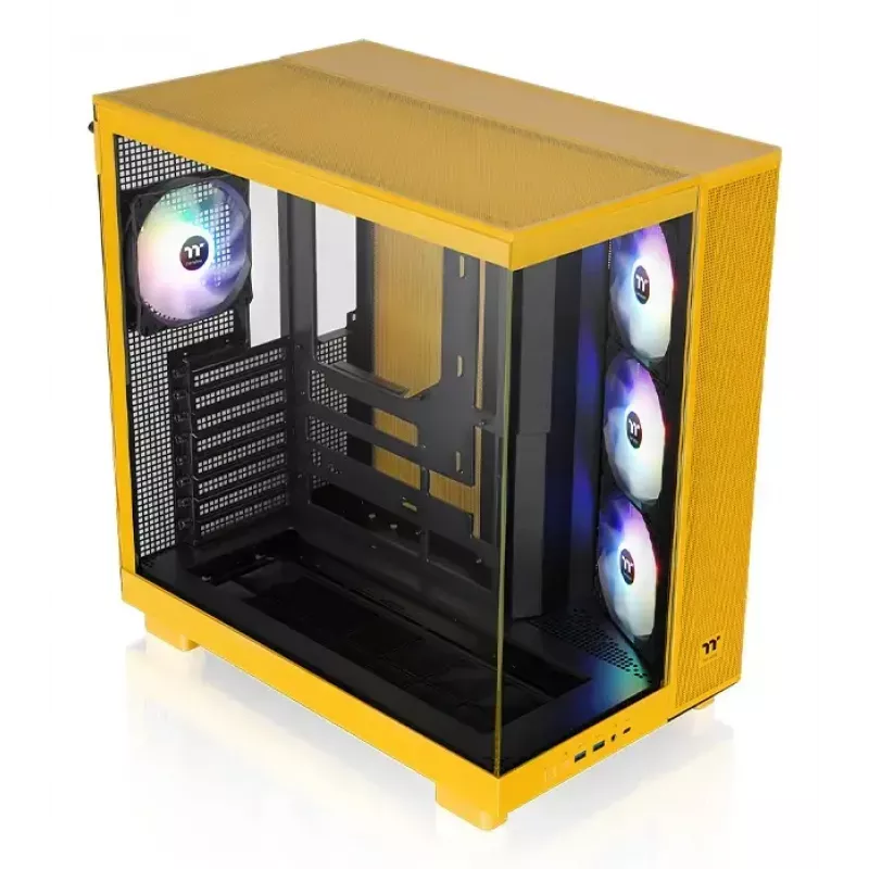 PC korpuss Thermaltake View 380 XL TG ARGB Midi Tower dzeltens