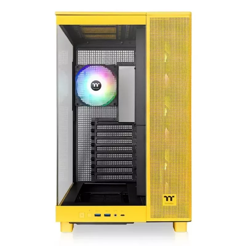 PC korpuss Thermaltake View 380 XL TG ARGB Midi Tower dzeltens