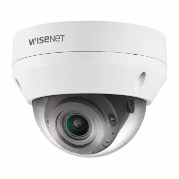 Hanwha Vision QNV-7082R WiseNet Q āra pret vandālismu izturīga IR kupola IP kamera, 4 MP, 3,2 mm, PoE, IP66, IK10, balta