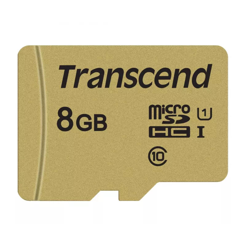 TRANSCEND Micro Sdhc karte 500s 8GB Uhs-i U1 Mlc ar adapteri