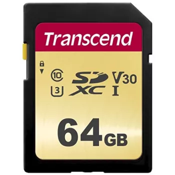 Flash Memory Transcend 64GB SDXC UHS-I 500S