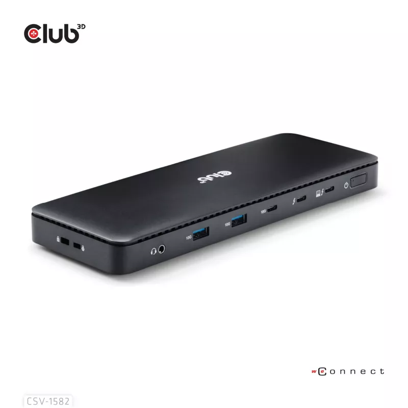 CLUB3D Thunderbolt™ 4 sertificēta 12-in-1 dokstacija