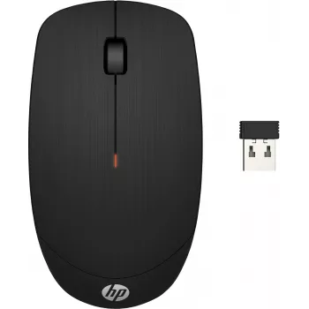 HP Wireless Mouse X200, Ambidextrous, Optical, RF Wireless, 1600 DPI, Melns