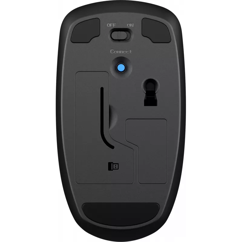 HP Wireless Mouse X200, Ambidextrous, Optical, RF Wireless, 1600 DPI, Melns
