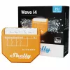 Viedais slēdzis Shelly Qubino Wave i4 — bezvadu ainu kontrolleris 110–240V, 16A, 50/60Hz, oranžs