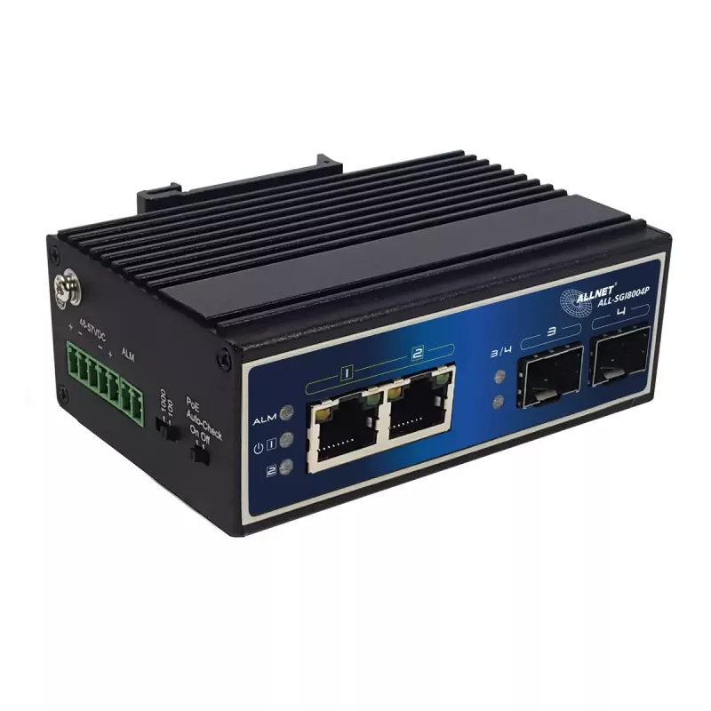 Nepārvaldāms slēdzis ALLNET ALL-SGI8004P Gigabit Ethernet PoE 2 porti