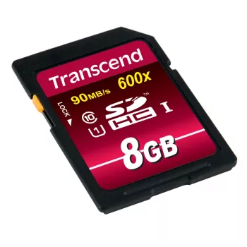 Zibatmiņa Transcend 8GB SDHC Class 10 UHS-I 600x TS8GSDHC10U1