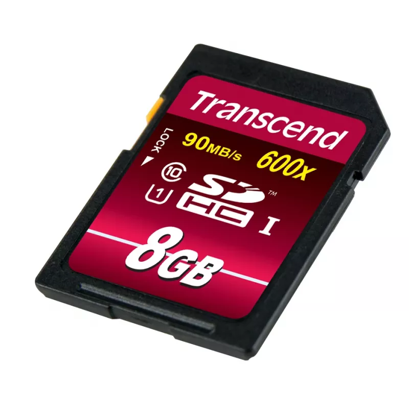 Zibatmiņa Transcend 8GB SDHC Class 10 UHS-I 600x TS8GSDHC10U1