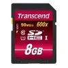 Zibatmiņa Transcend 8GB SDHC Class 10 UHS-I 600x TS8GSDHC10U1