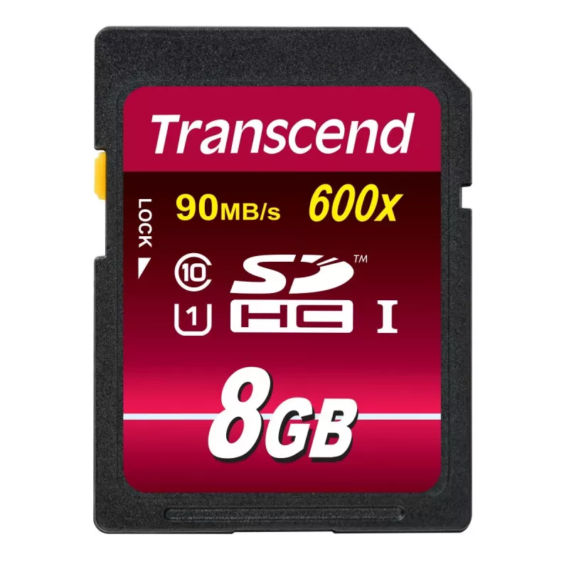 Zibatmiņa Transcend 8GB SDHC Class 10 UHS-I 600x TS8GSDHC10U1