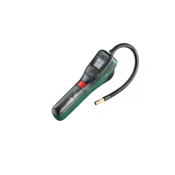 Elektriskais gaisa sūknis Bosch 0.603.947.000 — portatīvs, uzlādējams, 10 bar (150–150 psi), 3000 mAh, USB‑C, 10 l/min, ar šļūteni un piederumiem