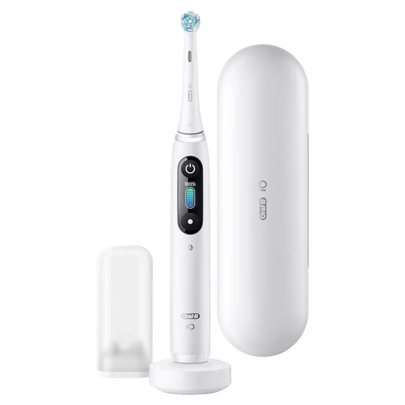 Oral-B iO elektriskā zobu birste Pieaugušajiem Rotējoša zobu birste Balta