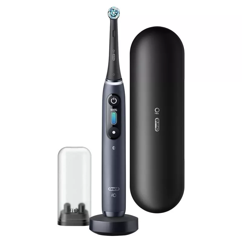 Oral-B iO elektriskā zobu birste Pieaugušajiem Rotējoša zobu birste Melna