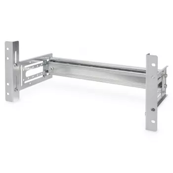 DIGITUS DIN sliedes turētājs, 4U, 178x483x223 mm, cinkots, ieskaitot DIN sliedi, regulējams dziļums un augstums