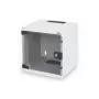 DIGITUS Sienas montāžas skapis 254mm (10in) 6U pelēks (RAL 7035) stikla durvis
