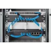 DIGITUS Sienas montāžas skapis 254mm (10in) 6U pelēks (RAL 7035) stikla durvis