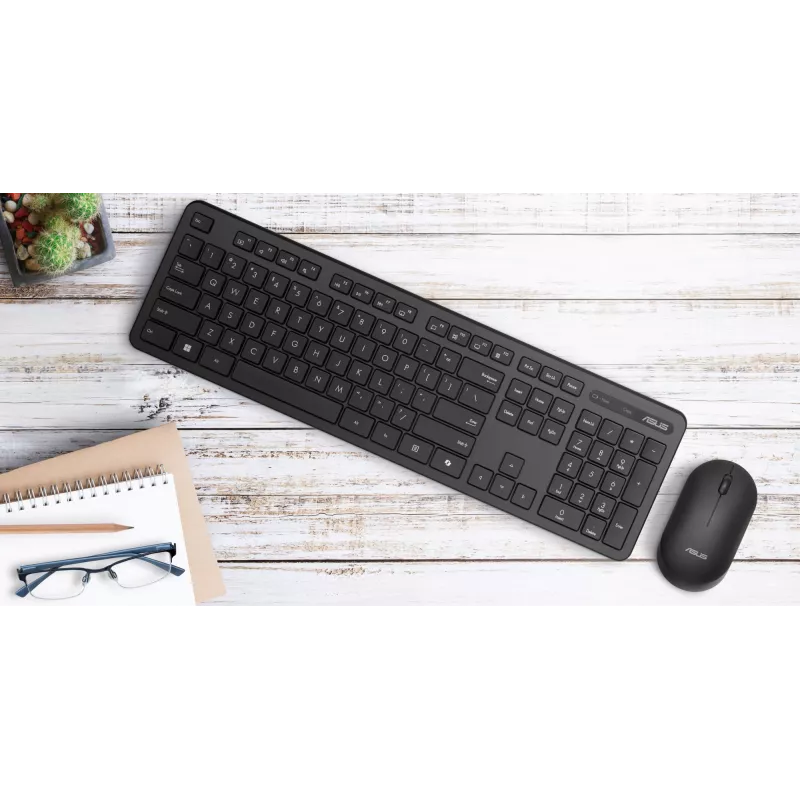 ASUS CW100 tastatūra Pele iekļauta Universāla RF bezvadu + USB melna