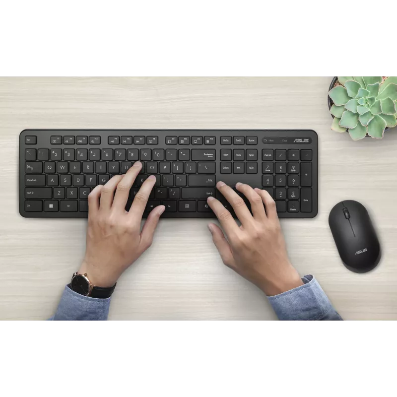 ASUS CW100 tastatūra Pele iekļauta Universāla RF bezvadu + USB melna