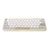 ASUS Marshmallow KW100 bezvadu Bluetooth QWERTZ tastatūra bēšā, pelēkā, baltā krāsā
