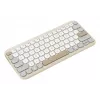 ASUS Marshmallow KW100 bezvadu Bluetooth QWERTZ tastatūra bēšā, pelēkā, baltā krāsā