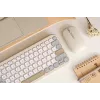 ASUS Marshmallow KW100 bezvadu Bluetooth QWERTZ tastatūra bēšā, pelēkā, baltā krāsā