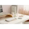 ASUS Marshmallow KW100 bezvadu Bluetooth QWERTZ tastatūra bēšā, pelēkā, baltā krāsā